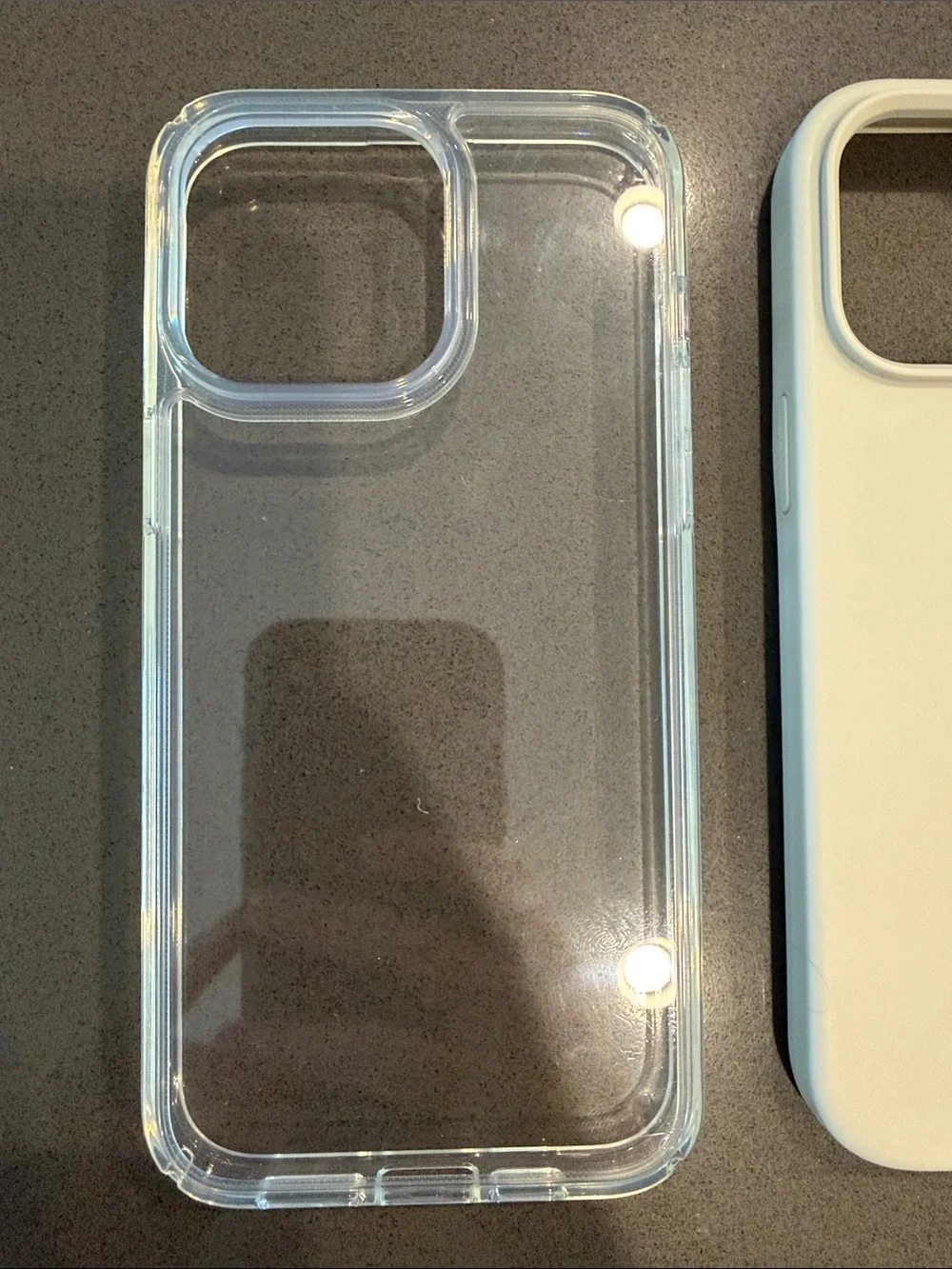 Clear & Cream Protective iPhone Case Duo - 14 Pro Max